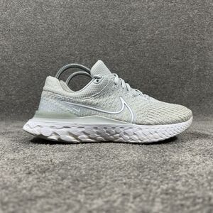 Nike React Infinity Run Flyknit 3 DD3024-004 Womens Size 9.5 Gray Running Shoes